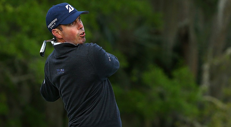 Matt Kuchar fired a bogey-free, 5-under 66 to hold a share of the 18-hole lead at the RBC Heritage.