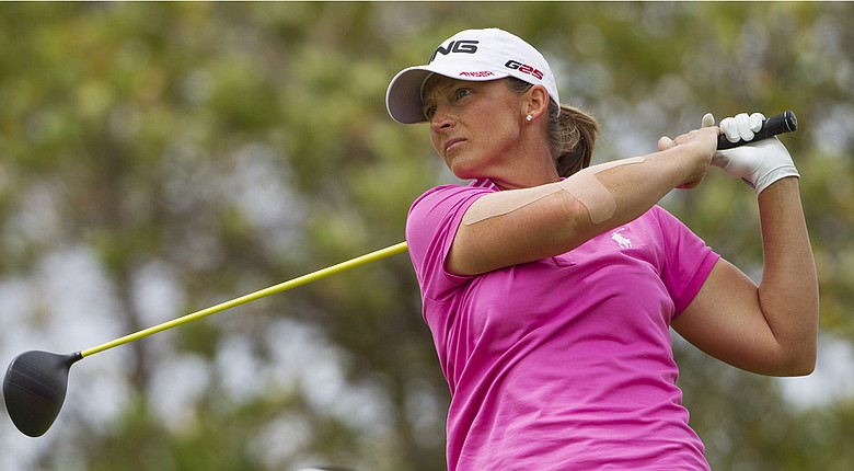 Angela Stanford during Friday's third round of the 2014 LPGA Lotte Championship in Hawaii.