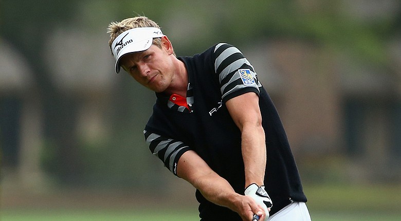 Luke Donald during Saturday's play at the PGA Tour's 2014 RBC Heritage in Hilton Head Island, S.C.