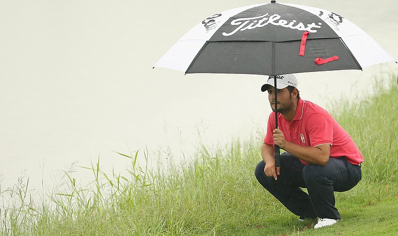 Alexander Levy during the third round of the European Tour's 2014 Volvo China Open.