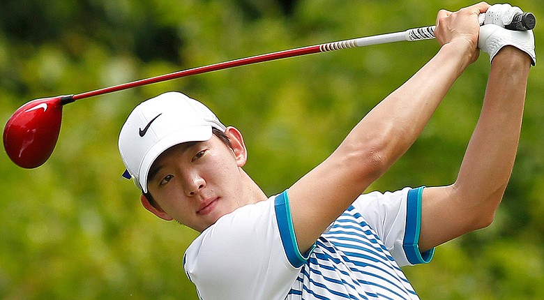 Seung-Yul Noh during the third round of the PGA Tour's 2014 Zurich Classic of New Orleans.
