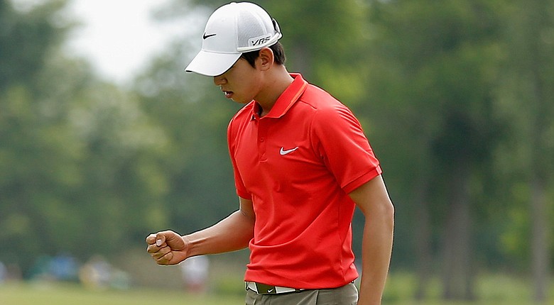 Seung-Yul Noh took control at the Zurich Classic early on Sunday.