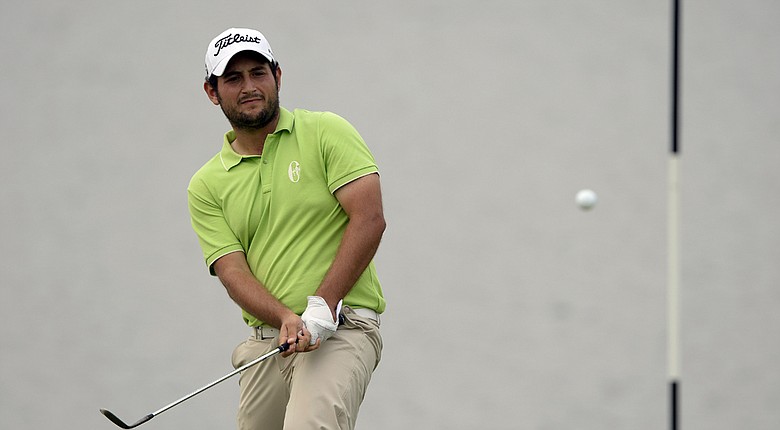 Alexander Levy during Sunday's final round of his 2014 Volvo China Open win on European Tour.