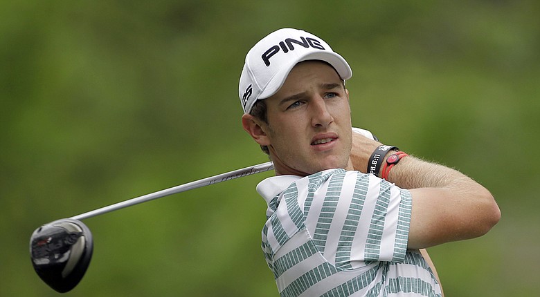 Derek Ernst during pro-am day before the PGA Tour's 2014 Wells Fargo Championship.