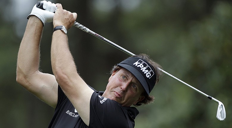 Phil Mickelson during pro-am day at Quail Hollow before the PGA Tour's 2014 Wells Fargo Championship.