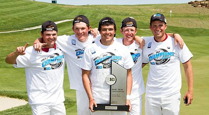 Minnesota won the Big Ten title by four shots at the French Lick Resort in French Lick, Ind.