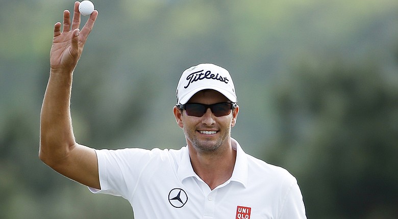 Adam Scott won The Players 10 years ago (shown here during the 2014 Masters).