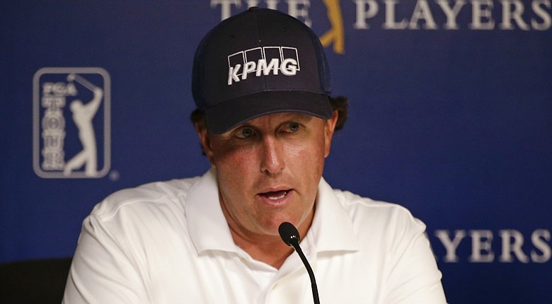 Phil Mickelson speaks Tuesday at TPC Sawgrass in Ponte Vedra Beach, Fla., leading up to this week's PGA Tour's 2014 Players Championship.