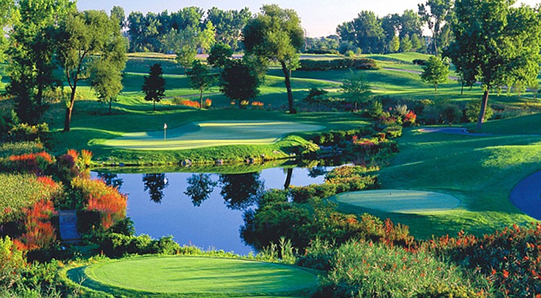 The No. 12 hole at TPC Michigan, which has been purchased by ClubCorp.