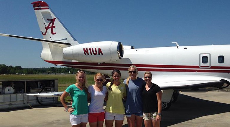 The Alabama women's golf team during its trip to the NCAA Central Regional in Stillwater, Okla.