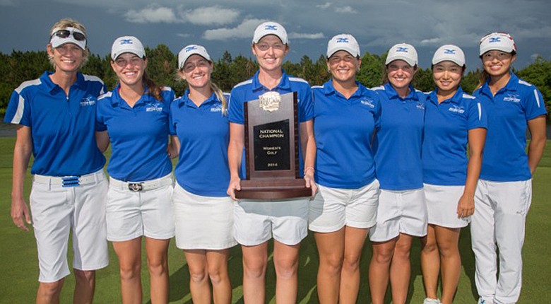 From left: Daytona State coach Laura Brown, Courtney Cobb, Whitney Stevenson, Mary Dawson, Stephanie Rodney, Jessica Madsen, So Young Hwang, Tiffany Chan.