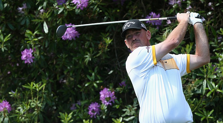 Thomas Bjorn fired a 5-under 67 to take a five-shot lead at the BMW PGA Championship on Saturday.