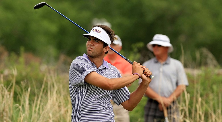 LSU's Curtis Thompson on Monday of the NCAA Men's Division 1 Championship at Prairie Dunes Country Club in Hutchinson, Kan.