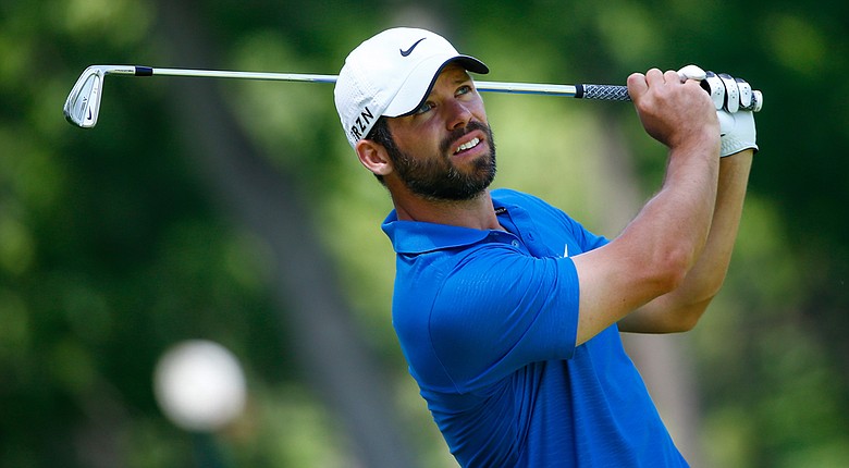 Paul Casey plays a shot on the 13th hole during the second round of the Memorial Tournament.