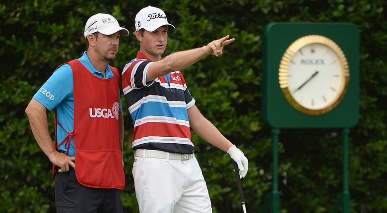 Webb Simpson birdied the opening hole on Thursday at the U.S. Open.