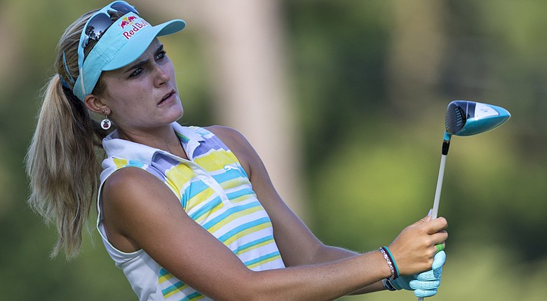Lexi Thompson, 19, took in a practice round on Monday at Pinehurst No. 2 ahead of the 2014 U.S. Women's Open.