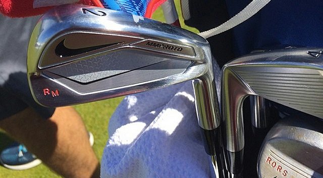 Rory McIlroy posted a photo of a prototype Nike MM 2-iron before the start