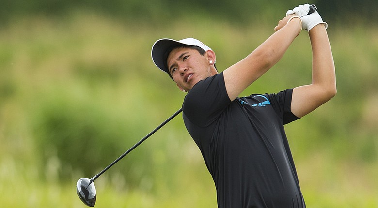 Rico Hoey during the 2014 U.S. Amateur Public Links in Newton, Kan.