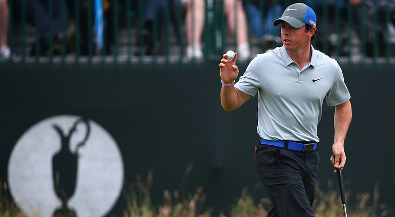 Rory McIlroy had a bogey and birdie in his opening eight holes on Saturday.