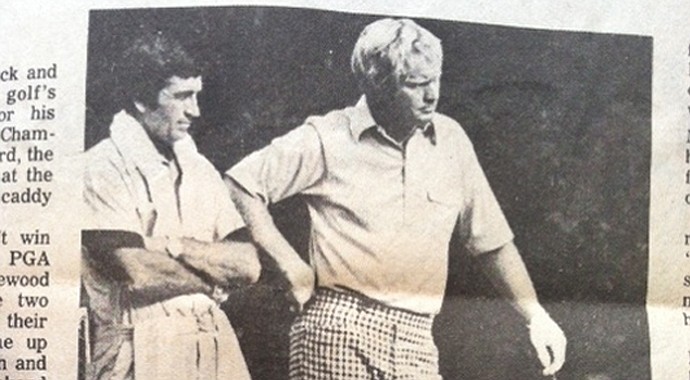 A local newspaper documented caddie Jack Rickard's week alongside a more famous Jack -- Nicklaus, that is -- during the 1974 PGA Championship at Tanglewood Park in Clemmons, N.C.