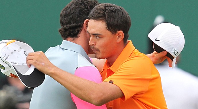 Rickie Fowler, who finished runner-up to Rory McIlroy at the 2014 Open Championship, has the lowest score through the first three majors of 2014.