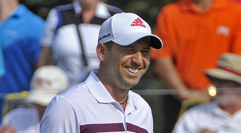 Sergio Garcia during Saturday's third round of the WGC-Bridgestone on PGA Tour.
