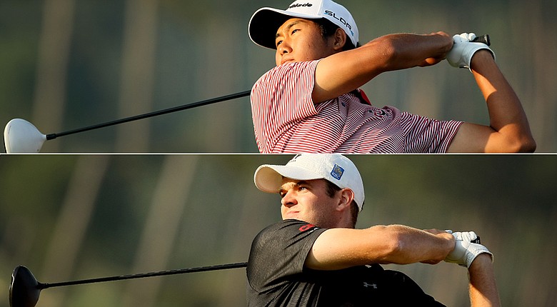 Gunn Yang (top) and Corey Conners will face off in Sunday's U.S. Amateur final.