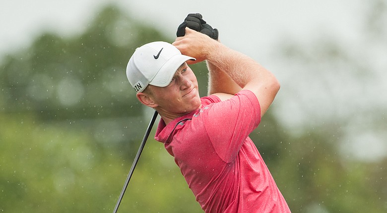 Brad Dalke during the first round of the Junior PGA Championship at Miramont Country Club in Bryan, Texas.