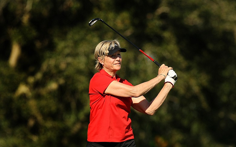 Sally Little of South Africa during the ISPS Handa Cup at Reunion Resort. Little had 15 LPGA wins in her career.