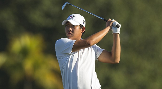 Albin Choi of Canada sunk a 12-footer for par to lead his team to the victory at the Copa de las Americas.