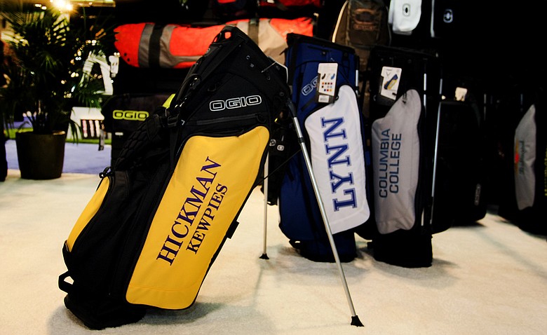 The Ogio hauler carry bag on display at the 2013 PGA Merchandise Show.