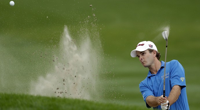 Kevin Streelman blasts out of a bunker during his 2013 Tampa Bay Championship win.
