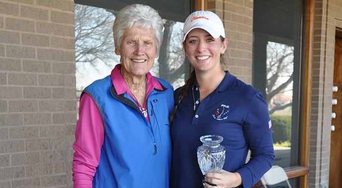Ashlan Ramsey and Kathy Whitworth. Ramsey placed third at the 2013 Kathy Whitworth Invitational.