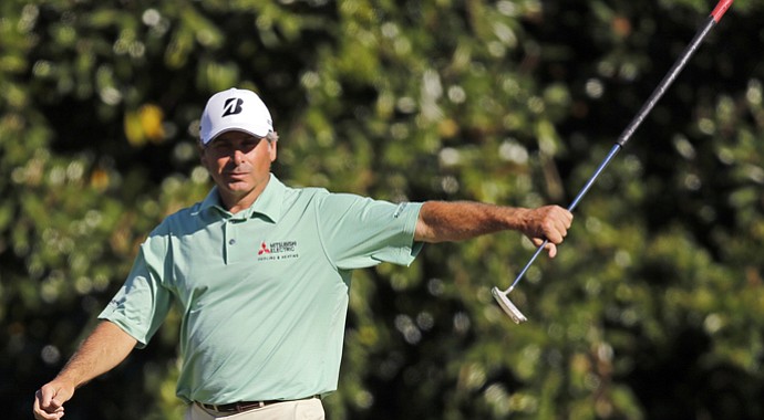 Fred Couples during the third round of the 2013 Masters.