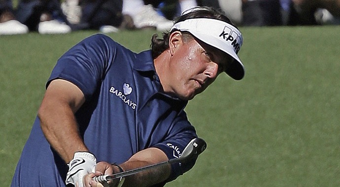 Phil Mickelson during the third round of the 2013 Masters.