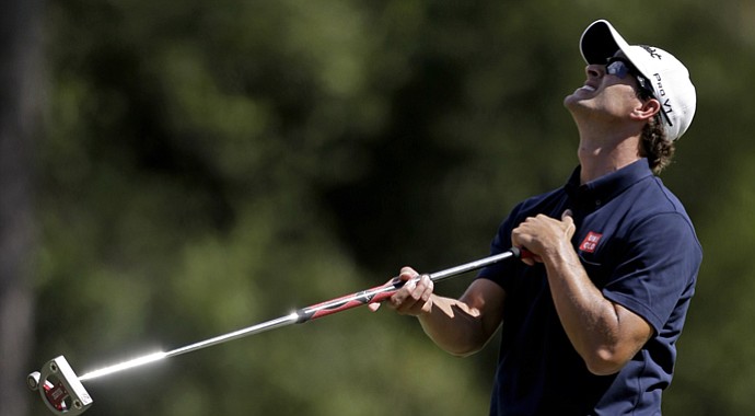 Adam Scott during the third round of the 2013 Masters.