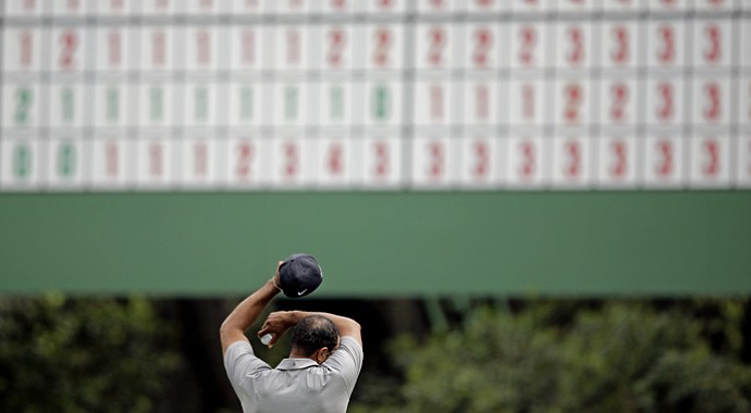 Tiger Woods during the first round of the 2013 Masters.