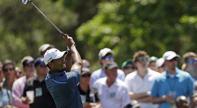 Tiger Woods during the third round of the 2013 Masters.