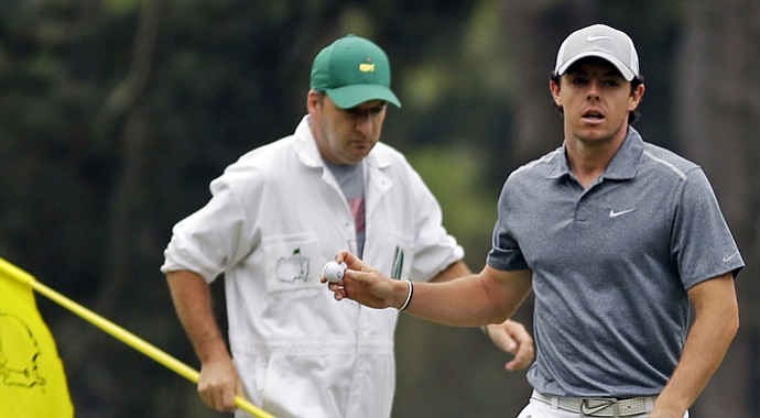Rory McIlroy during the final round of the 2013 Masters.