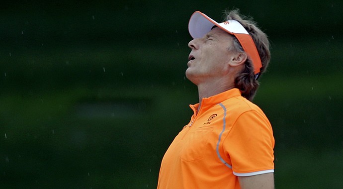 Bernhard Langer during the final round of the 2013 Masters.