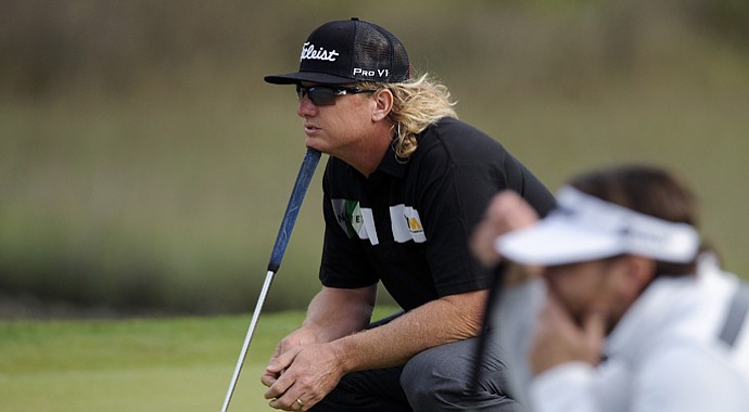 Charley Hoffman during the third round of the 2013 RBC Heritage at Hilton Head Island, S.C.
