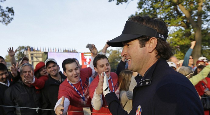Bubba Watson during the 2012 Ryder Cup.