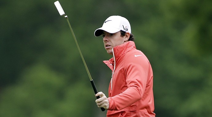 Rory McIlroy during the first round of the 2013 Wells Fargo Championship.