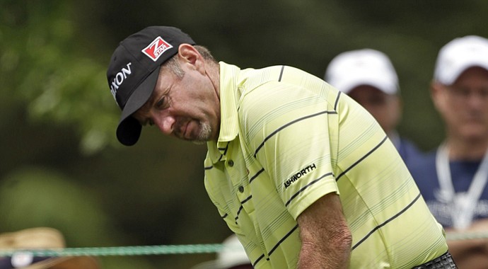 Rod Pampling during the second round of the 2013 Wells Fargo Championship.