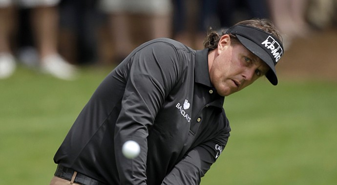 Phil Mickelson during the third round of the Wells Fargo Championship in Charlotte, N.C.