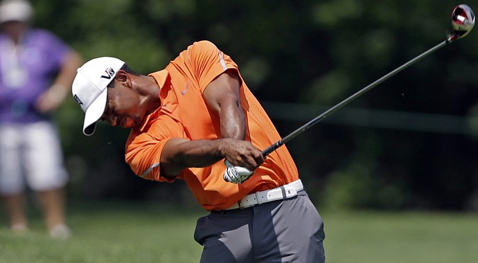 Tiger Woods during the first round of the 2013 Memorial.