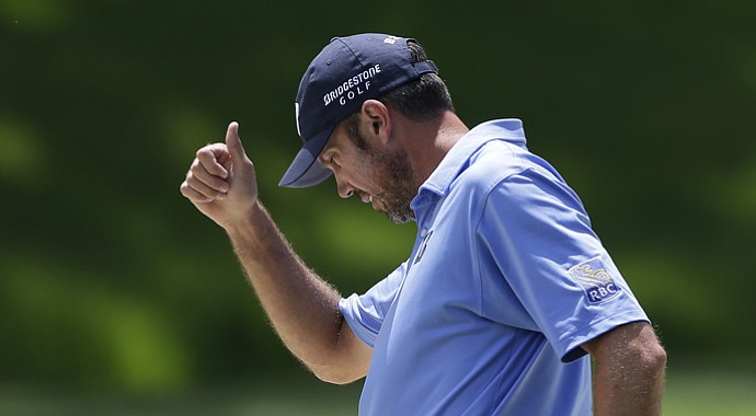 Matt Kuchar during the final round of the 2013 Memorial Tournament at Muirfield Village.