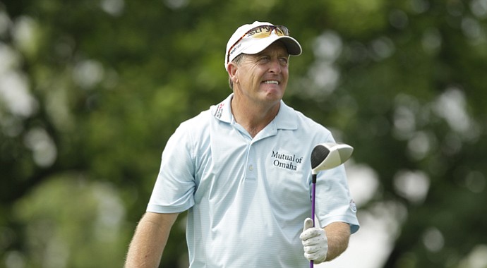Fred Funk during sectional qualifying in Rockville, Md., for the 2013 U.S. Open at Merion.