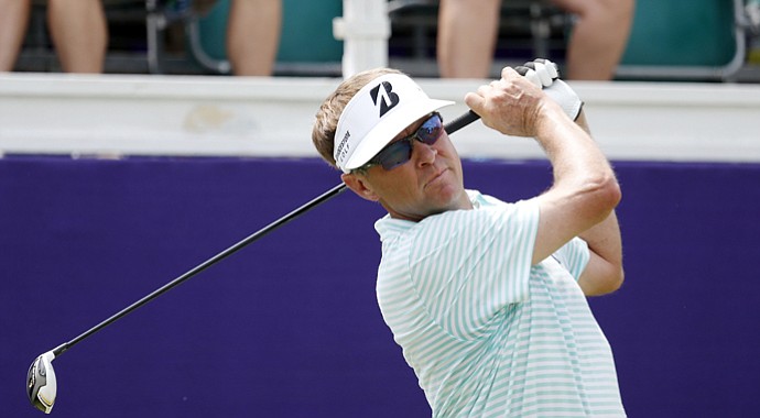 Davis Love III during the first round of the 2013 FedEx St. Jude Classic in Memphis, Tenn.