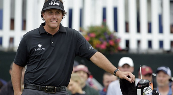 Phil Mickelson left the driver out of his bag for Thursday's first round of the 2013 U.S. Open at Merion.